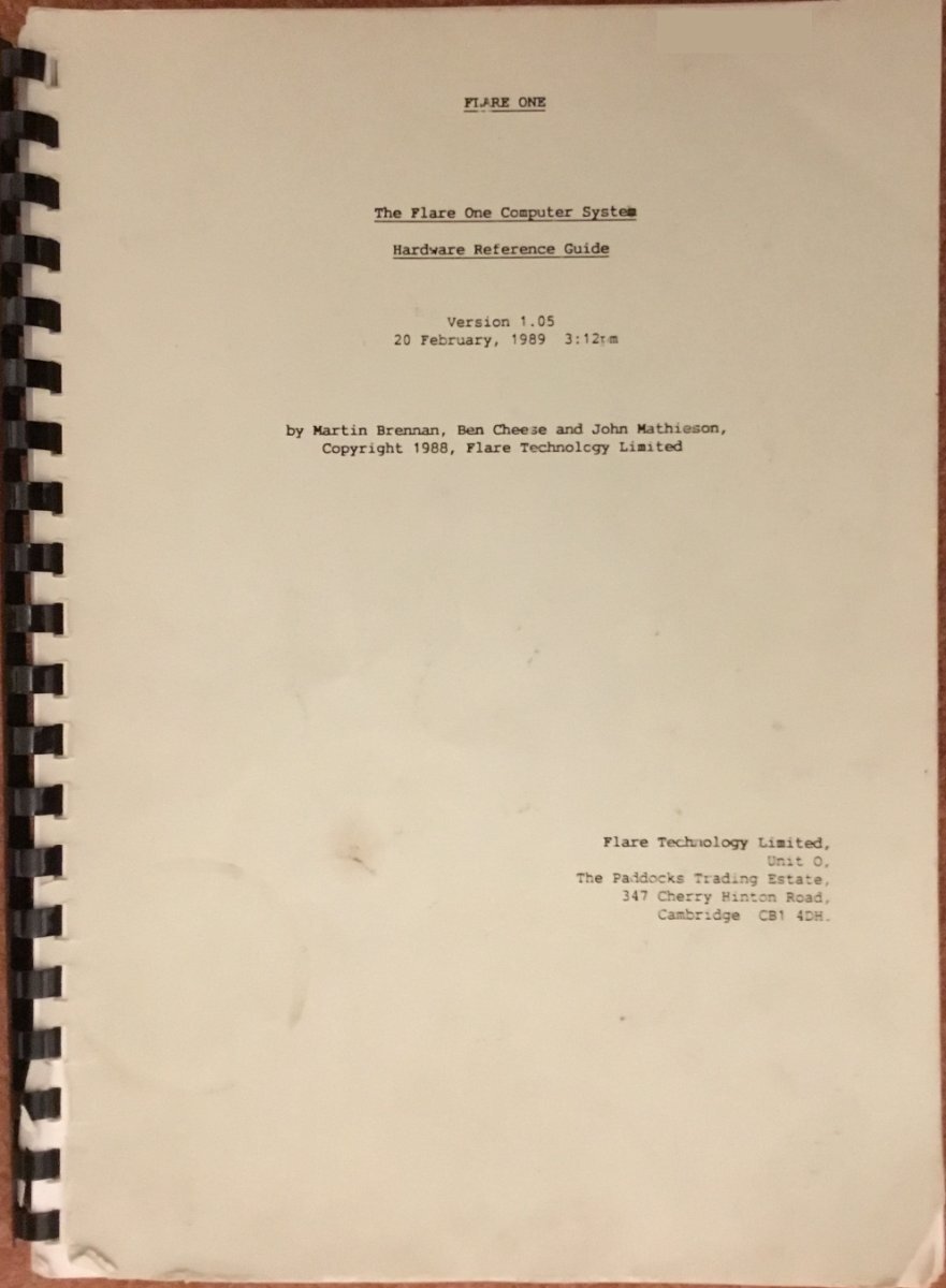 Flare One Reference Flare One Reference